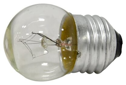 Sylvania 19354 Incandescent Bulb, 7.5 W, S11 Lamp, Medium E26 Lamp Base, 45 Lumens, 2850 K Color Temp