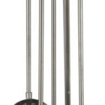 Simple Spaces VPD51443AS3L Fireplace Tool Set, Antique Silver, 5-Piece