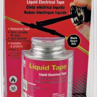 GB LTB-400 Liquid Electrical Tape, Liquid, Black, 4 oz Bottle