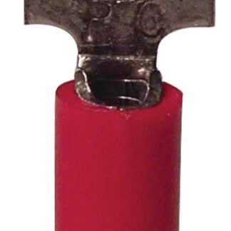 GB 20-111 Spade Terminal, 600 V, 22 to 18 AWG Wire, #4 to 6 Stud, Vinyl Insulation, Red