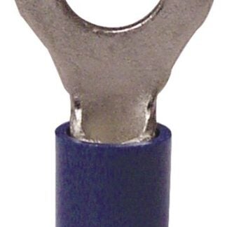 GB 20-114 Spade Terminal, 600 V, 16 to 14 AWG Wire, #8 to 10 Stud, Vinyl Insulation, Blue