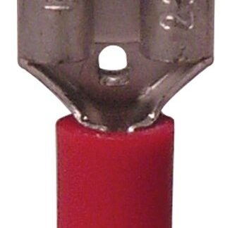 GB 20-141F Disconnect Terminal, 600 V, 22 to 16 AWG Wire, 1/4 in Stud, Vinyl Insulation, Red