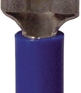 GB 20-143F Disconnect Terminal, 600 V, 16 to 14 AWG Wire, 1/4 in Stud, Vinyl Insulation, Blue