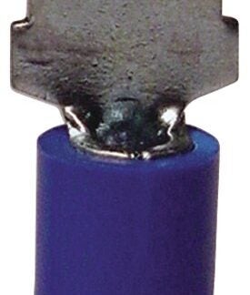 GB 20-143M Disconnect Terminal, 600 V, 16 to 14 AWG Wire, 1/4 in Stud, Vinyl Insulation, Blue