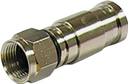 GB F GDC-6CM Compression Connector, Nickel-Plated, Silver