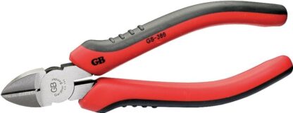 GB GS-386 Diagonal Cutting Plier, 6-1/2 in OAL, 1-3/8 in Jaw Opening, Comfort-Grip Handle, 3/4 in L Jaw