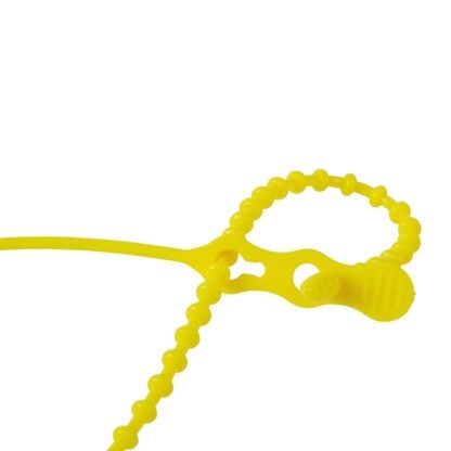 Gardner Bender 45-24BEADYW Cable Tie, 7 in Max Bundle Dia, Keyhole Slot Locking, Yellow