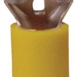 GB 10-145F Disconnect Terminal, 600 V, 12 to 10 AWG Wire, 1/4 in Stud, Vinyl Insulation, Yellow