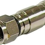 GB F GDC-6C Compression Connector, Nickel-Plated, Silver