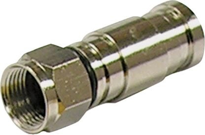 GB F GDC-6C Compression Connector, Nickel-Plated, Silver