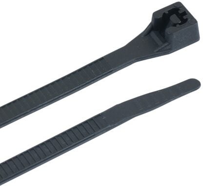 GB 46-310UVBM Cable Tie, Double-Lock Locking, 6/6 Nylon, Black