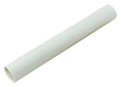 GB HST-250W Heat Shrink Tubing, 1/4 in Expanded, 1/8 in Recovered Dia, 4 in L, Polyolefin, White