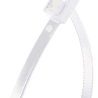 GB 45-311SC Cable Tie, Double-Lock Locking, 6/6 Nylon, Natural