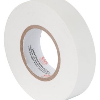 GB GTW-667P Electrical Tape, 66 ft L, 3/4 in W, PVC Backing, White