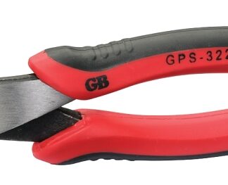 GB GPS-3228 Diagonal Cutting Plier, 8 in OAL, 1-3/8 in Jaw Opening, Red Handle, Comfort-Grip Handle, 3/4 in L Jaw