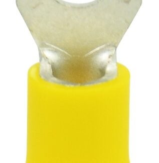 GB 10-116 Spade Terminal, 600 V, 12 to 10 AWG Wire, #8 to 10 Stud, Vinyl Insulation, Yellow