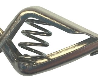 GB 14-505 Charger Clip, Steel Contact, Silver Insulation