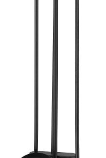 Simple Spaces T40100BK-C3L Fireplace Tool Set, Black, 4-Piece