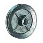 Dynaline 55417 Die-Cast Pulley, 1/2 in Bore, 4 in OD, 1-Groove, 3L, 4L Belt, Aluminum