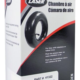 Laser 41322 Inner Tube, Straight Stem Valve, Butyl Rubber, For: 13 in Tire