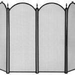 Simple Spaces S41010BK-C3L Fireplace Screen, Black