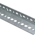 Stanley Hardware 4020BC Series N341-115 Slotted Angle Stock, 1-1/2 in L Leg, 96 in L, 0.074 in Thick, Steel, Galvanized