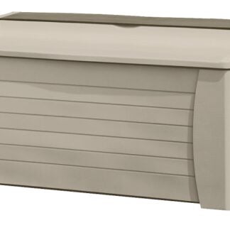 Suncast DB12000 Deck Box, 54-1/2 in W, 28 in D, 27 in H, Resin, Light Taupe