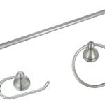 Boston Harbor 5003BN Venetian Bath Hardware Set, Steel/Stainless Steel/Zinc, Brush Nickel, 3 -Piece, For: Bathroom