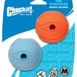 Chuckit! 20220 Dog Toy, M, Natural Rubber, Blue/Orange