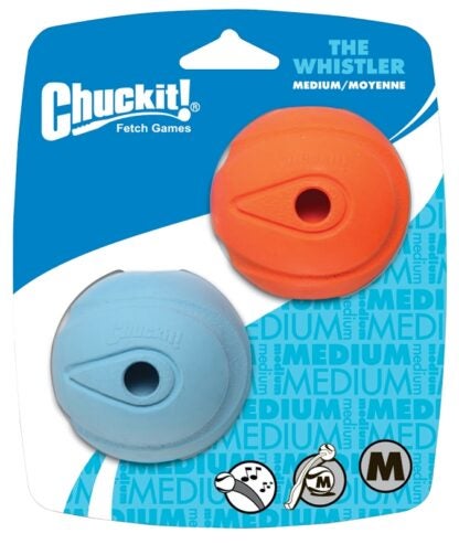 Chuckit! 20220 Dog Toy, M, Natural Rubber, Blue/Orange