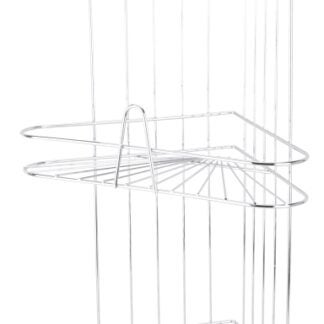 Simple Spaces SS-SC3-29-CH-3L Shower Caddy, 3-Shelf, 11-5/8 in OAW, 23-1/4 in OAH, 8-1/4 in OAD, 10 lb