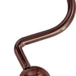 Simple Spaces SD-CBH-VB Ball Shower Curtin Hook, 1-1/16 in Opening, Steel, Venetian Bronze, 1-3/4 in W, 2-7/8 in H