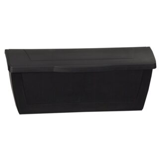 Pro-Df P55001 Small Mailbox, 440 cu-in, Plastic, Textured, Black, 15-1/2 in W, 4.13 in D, 6-1/2 in H