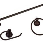 Boston Harbor 5003ORB Venetian Bath Hardware Set, Steel/Stainless Steel/Zinc, Oil Rubbed Bronze, 3-Piece