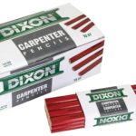 Dixon Ticonderoga 14100 Carpenter Pencil, Black/Red, 7 in L Sells in Quantity of 12