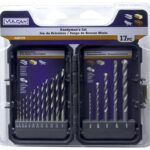 Vulcan 871060OR Drill Bit Set, 17-Piece, High-Speed Steel, Sandblasted