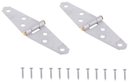 ProSource LSH-G02-C2PS Strap Hinge, 1.2 mm Thick Leaf, Steel, 180 Range of Motion