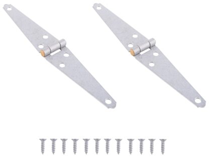 ProSource LSH-G04-C2PS Strap Hinge, 1.4 mm Thick Leaf, Steel, 180 Range of Motion