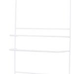 Simple Spaces SS-5786-PE-3L Shower Caddy, 3-Shelf, Steel, 10 in OAW, 27-3/4 in OAH, 4-1/4 in OAD, 10 lb