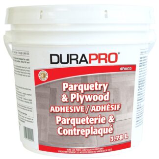 Dura Pro AF0033-378 Parquetry and Plywood Adhesive, Yellow, 3.78 L, Pail