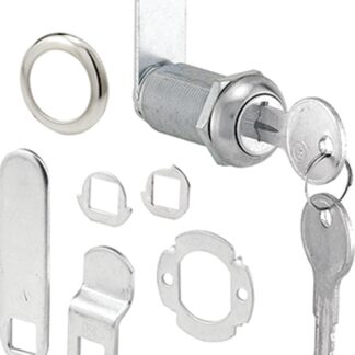 Defender Security U 9950KA Drawer and Cabinet Lock, Keyed Lock, Stainless Steel, Chrome