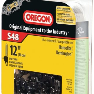 Oregon S48 Chainsaw Chain, 12 in L Bar, 0.05 Gauge, 3/8 in TPI/Pitch, 48-Link