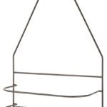 Simple Spaces SS-SC-25-VB Shower Caddy, 2-Shelf, Steel, 10 in OAW, 19 in OAH, 4-1/4 in OAD, 10 lb