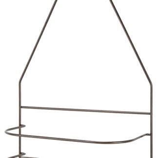 Simple Spaces SS-SC-25-VB Shower Caddy, 2-Shelf, Steel, 10 in OAW, 19 in OAH, 4-1/4 in OAD, 10 lb