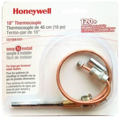 Honeywell CQ100A1021 Thermocouple, 18 in L Probe