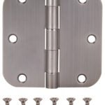 ProSource 20347ANX Door Hinge, Steel, Antique Nickel, Loose Pin, 180 deg Range of Motion, Screw Mounting