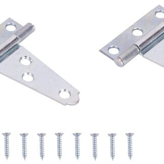 ProSource LTH-Z02-C2PS T-Hinge, Steel, Zinc, Fixed Pin, 180 deg Range of Motion, 16 (Pair) lb