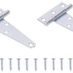 ProSource LTH-Z03-C2PS T-Hinge, Steel, Zinc, Fixed Pin, 180 deg Range of Motion, 26 (Pair) lb