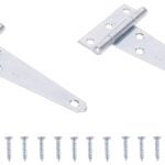 ProSource LTH-Z04-C2PS T-Hinge, Steel, Zinc, Fixed Pin, 180 deg Range of Motion, 26 (Pair) lb