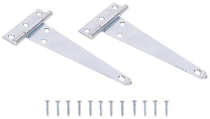 ProSource LTH-Z06-C2PS T-Hinge, Steel, Zinc, Fixed Pin, 180 deg Range of Motion, 36 (Pair) lb